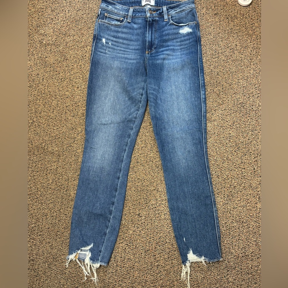 Paige Hoxton Ankle Skinny Jeans Women’s Size 28 Dark Blue Denim Wash